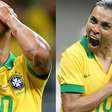 Seleções: masculino sem brilho; feminino com brilho de Marta
