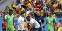 <p>Meio-campista francês lesionou adversário nas oitavas de final</p>  Foto: Siphiwe Sibeko / Reuters