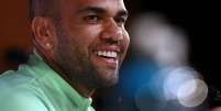 Daniel Alves em entrevista coletiva na Copa do Mundo do Catar  Foto: 