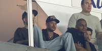 Neymar assiste ao jogo do Santos  Foto: MAURÍCIO DE SOUZA/Estadão Conteúdo