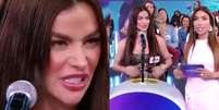 Patrícia Abravanel e participante da plateia do Programa Silvio Santos Foto: Reprodução/SBT / Contigo