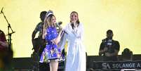 Solange Almeida e Ivete Sangalo cantam juntas em Caruaru Foto: Felipe Souto Maior/AgNews