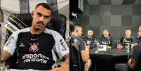 Matheuzinho foi alvo de críticas durante podcast 'Meu Timão' Foto: Reprodução/Instagram/@sbarros_lhp | Reprodução/Instagram/@corinthians