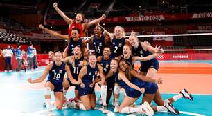 EUA vencem Sérvia e pegam Brasil ou Coreia na final do vôlei