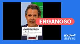 É falso que Haddad tenha divulgado site para sacar dinheiro esquecido do PIS/Pasep