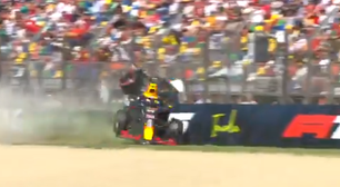 Vídeo: Tsunoda capota em classificação da F1 para o GP da Emília-Romanha em Ímola