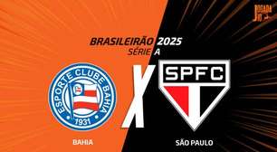 Bahia x São Paulo, AO VIVO, com a Voz do Esporte, às 17h