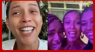 Taís Araujo mostra casal de mulheres que têm nome em sua homenagem: 'Ainda me assusto'