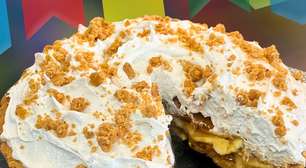 Banoffee de paçoca sem trigo: torta junina fácil, virou febre