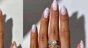 Unha cromada: 15 fotos de art nails brancas e com acabamento espelhado para apostar neste inverno