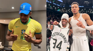 Astro da NBA ganha presente de Vini Jr. e viraliza por motivo inusitado