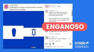 Vídeo de estrela de Davi se transformando em caixão foi publicado por agência de notícias iraniana