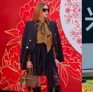 Durante viagem à China, Marina Ruy Barbosa aposta em corpcore em dois looks diferentes