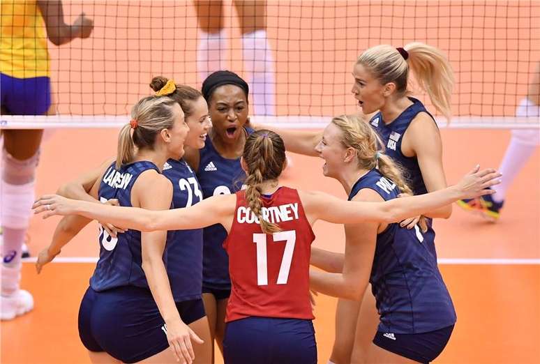 Norte-americanas seguem invictas no Mundial (Foto: Divulgação/FIVB)