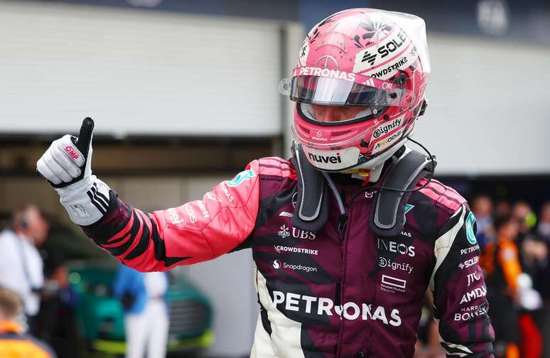 George Russell após corrida em Miami 