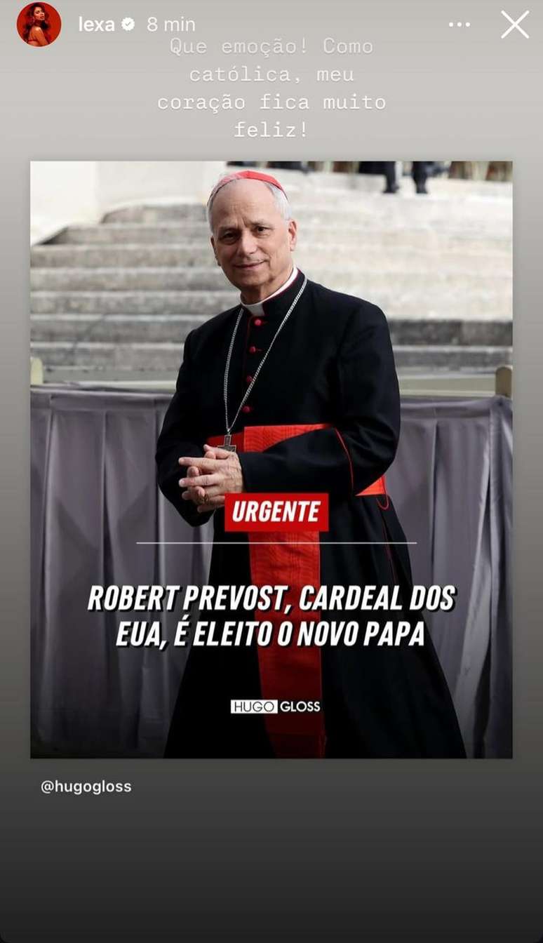 Famosos reagem ao anúncio de que novo papa é escolhido —