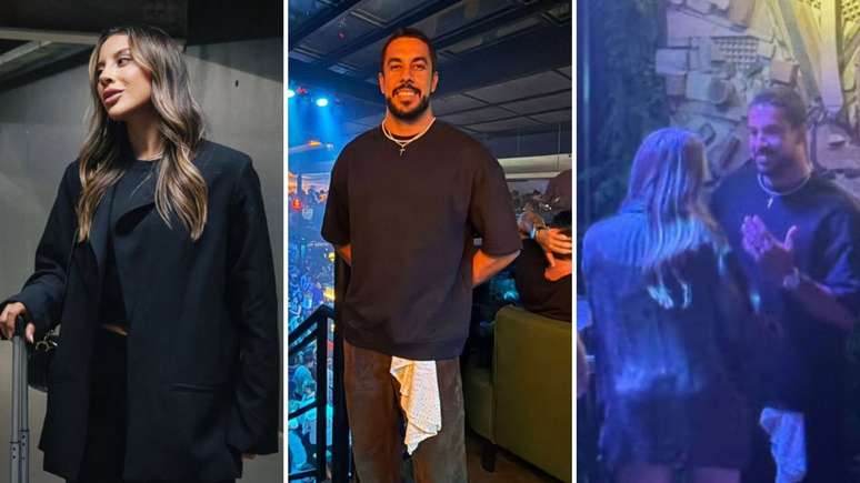 Maike e Renata foram vistos curtindo música em balada de São Paulo
