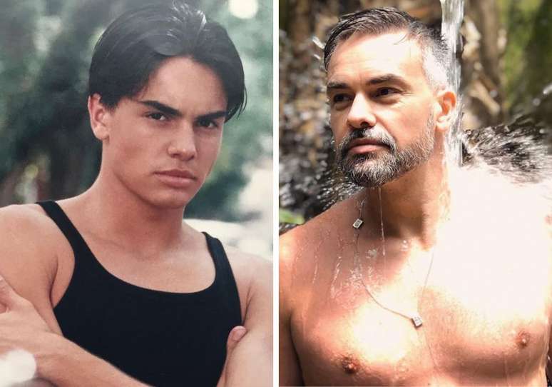 Da esquerda à direita: Márcio Kieling na juventude e atualmente