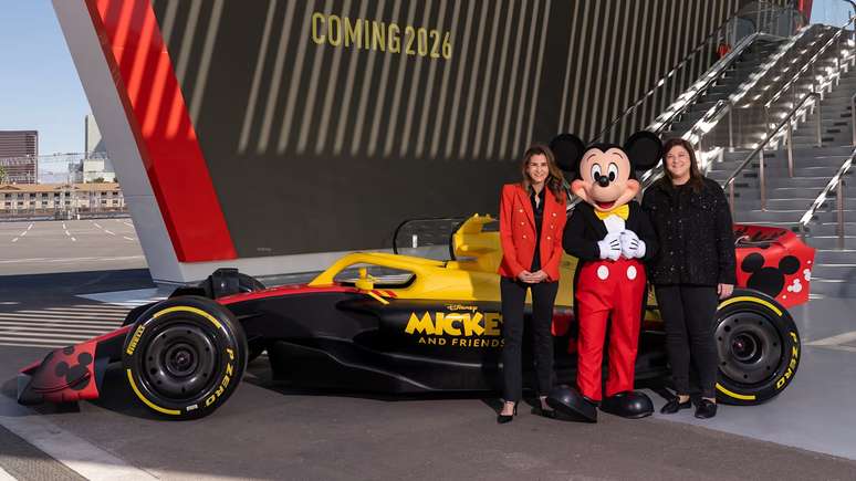 Anuncio da parceria entre Formula 1 e Disney
