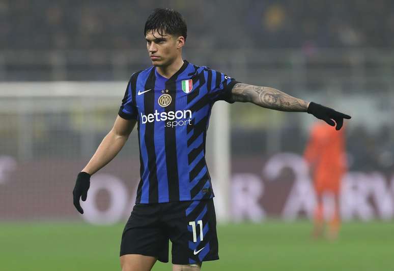 Correa durante partida da Inter de Milão 