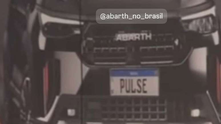 Novo Fiat Pulse Abarth 2026 em foto vazada na internet